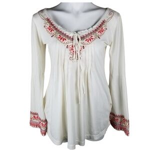 Johnny Was Cotton Sweetheart Tunic Top